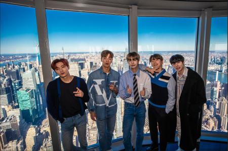 Monsta X Visits the Empire State Building
