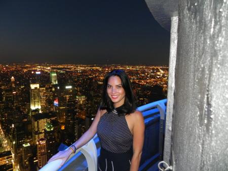 Olivia Munn visits the Empire State Building