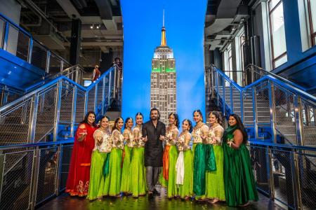 Suniel Shetty visits the Empire State Building