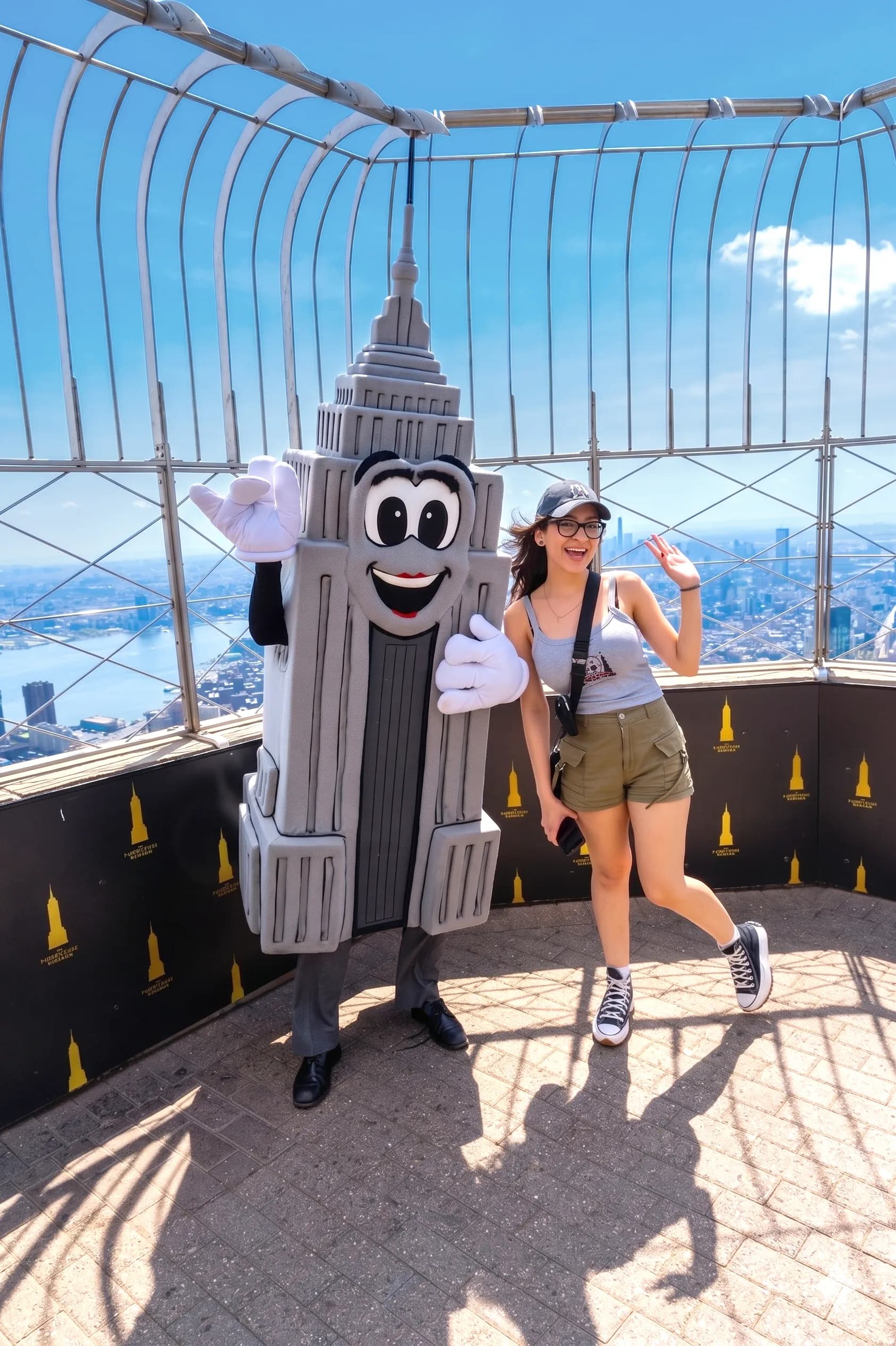 People on the Empire State Building's NYC 86th Floor Observation Deck