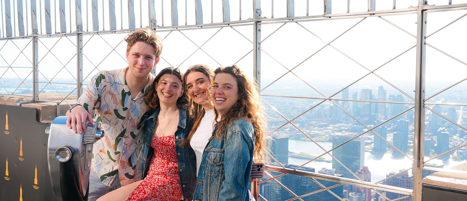 Friends on the 86th Floor Observation Deck