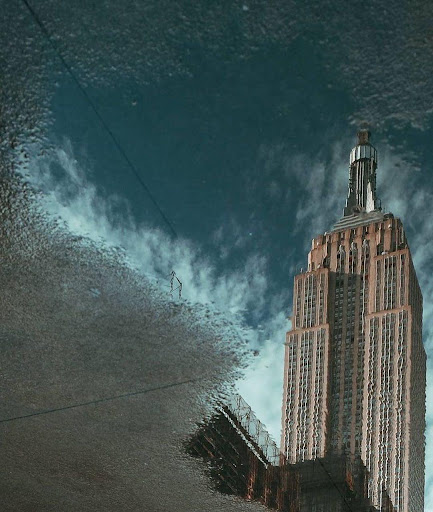 ESB's reflection in ice by @jonathankamensky