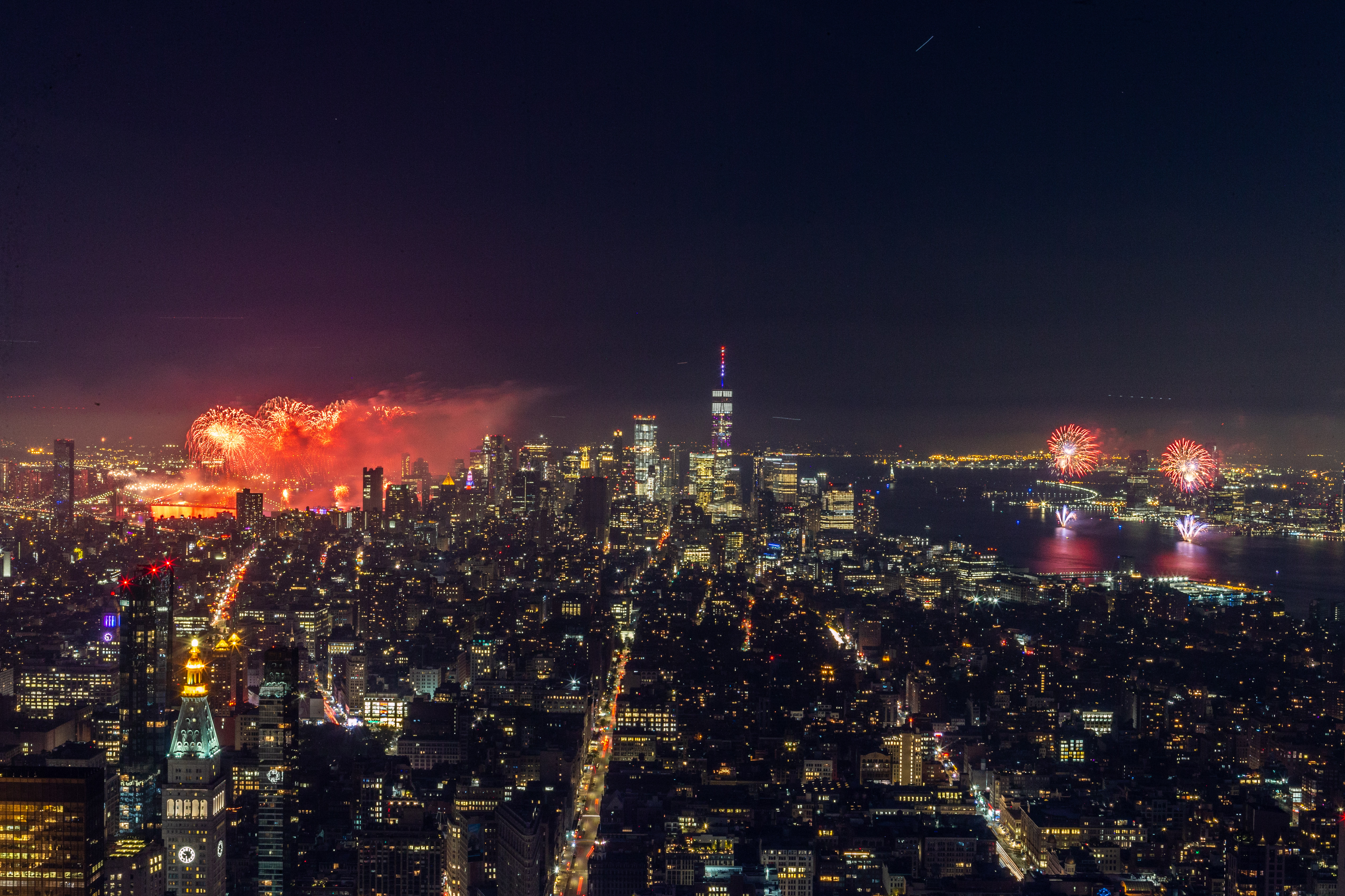 Fireworks from the 102nd Floor Observatory