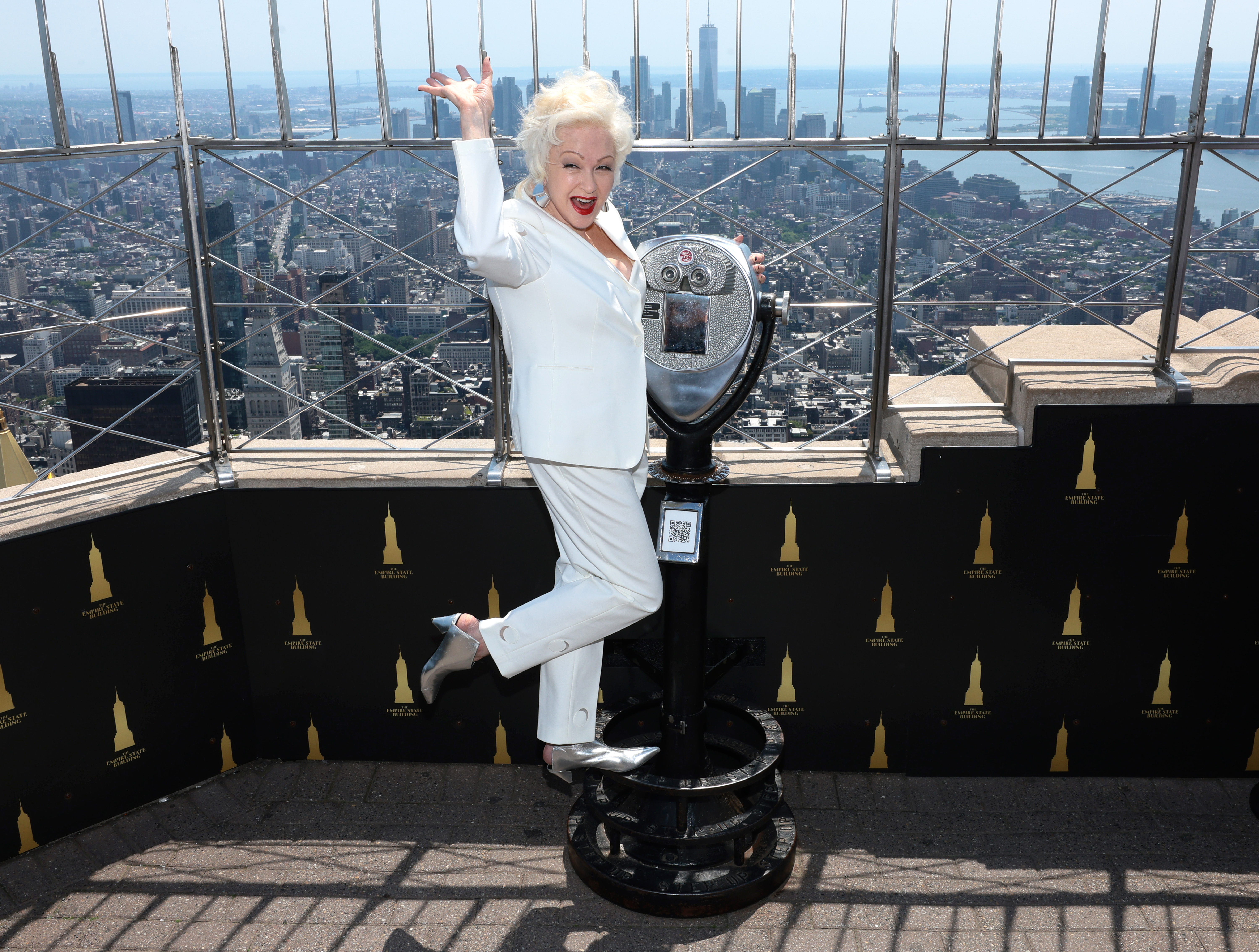 Cyndi Lauper on the 86th Floor Observatory