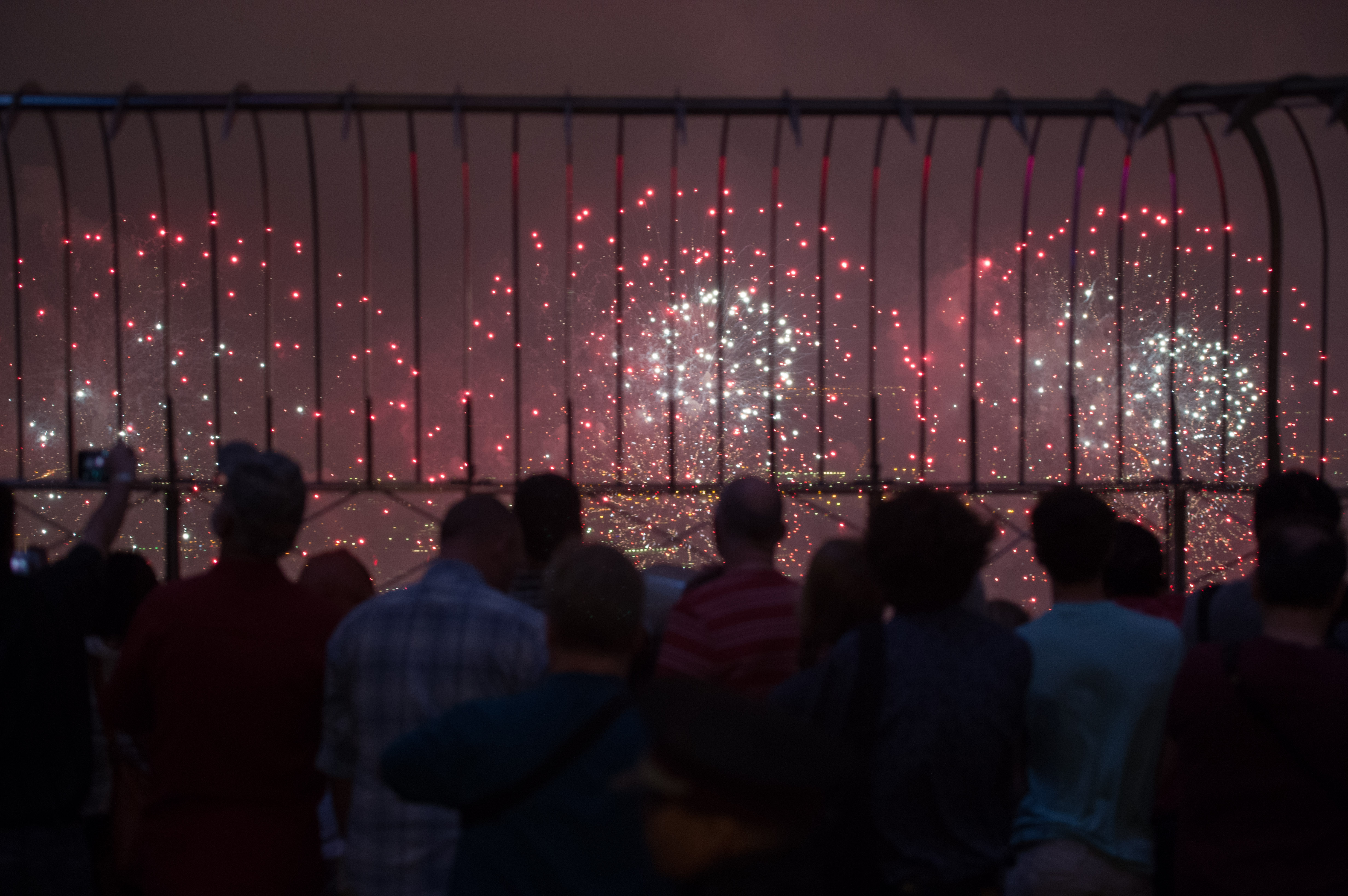 Fourth of July fireworks from the 86th Floor Observatory
