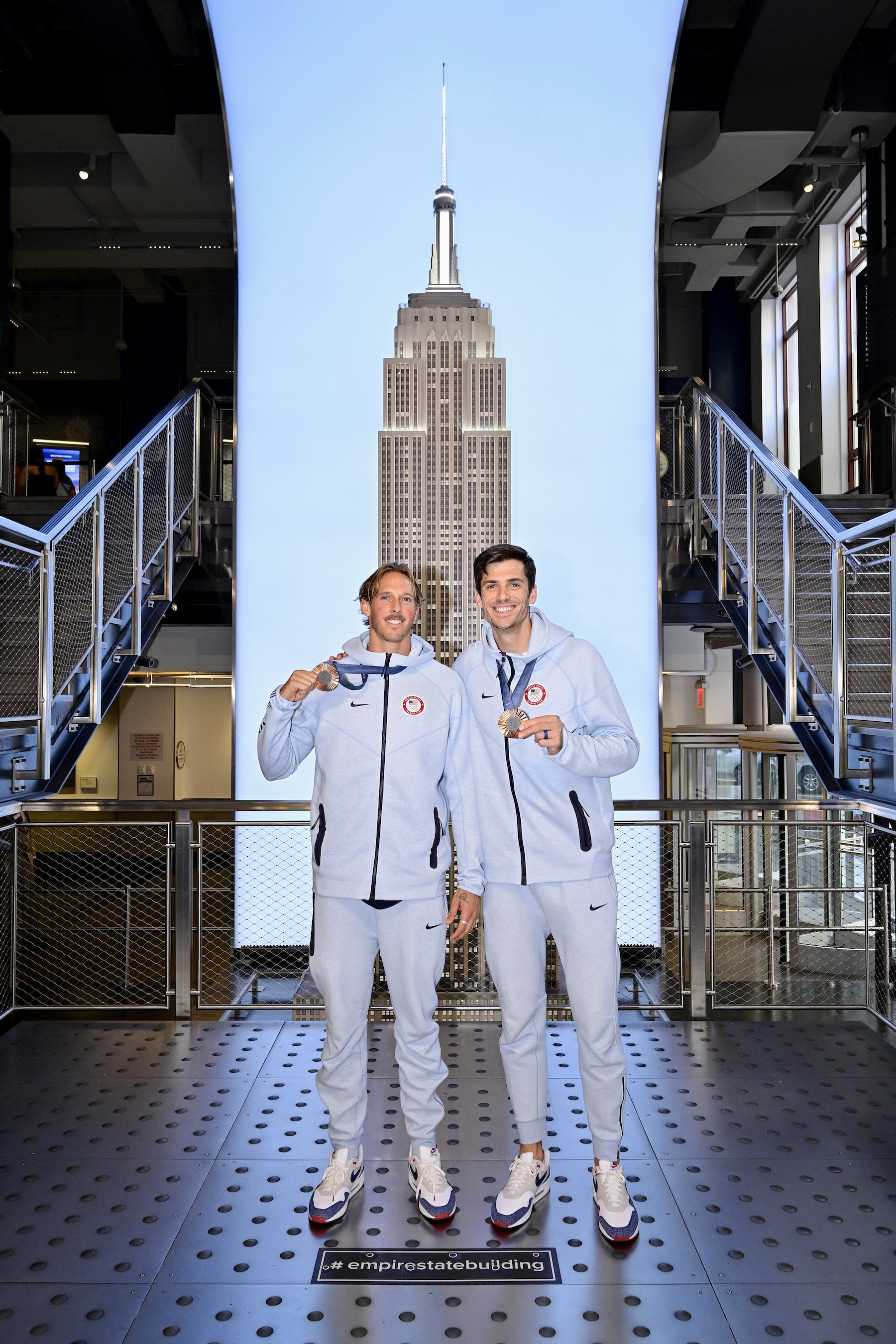 Team USA's Mens Volleyball Team Empire State Building