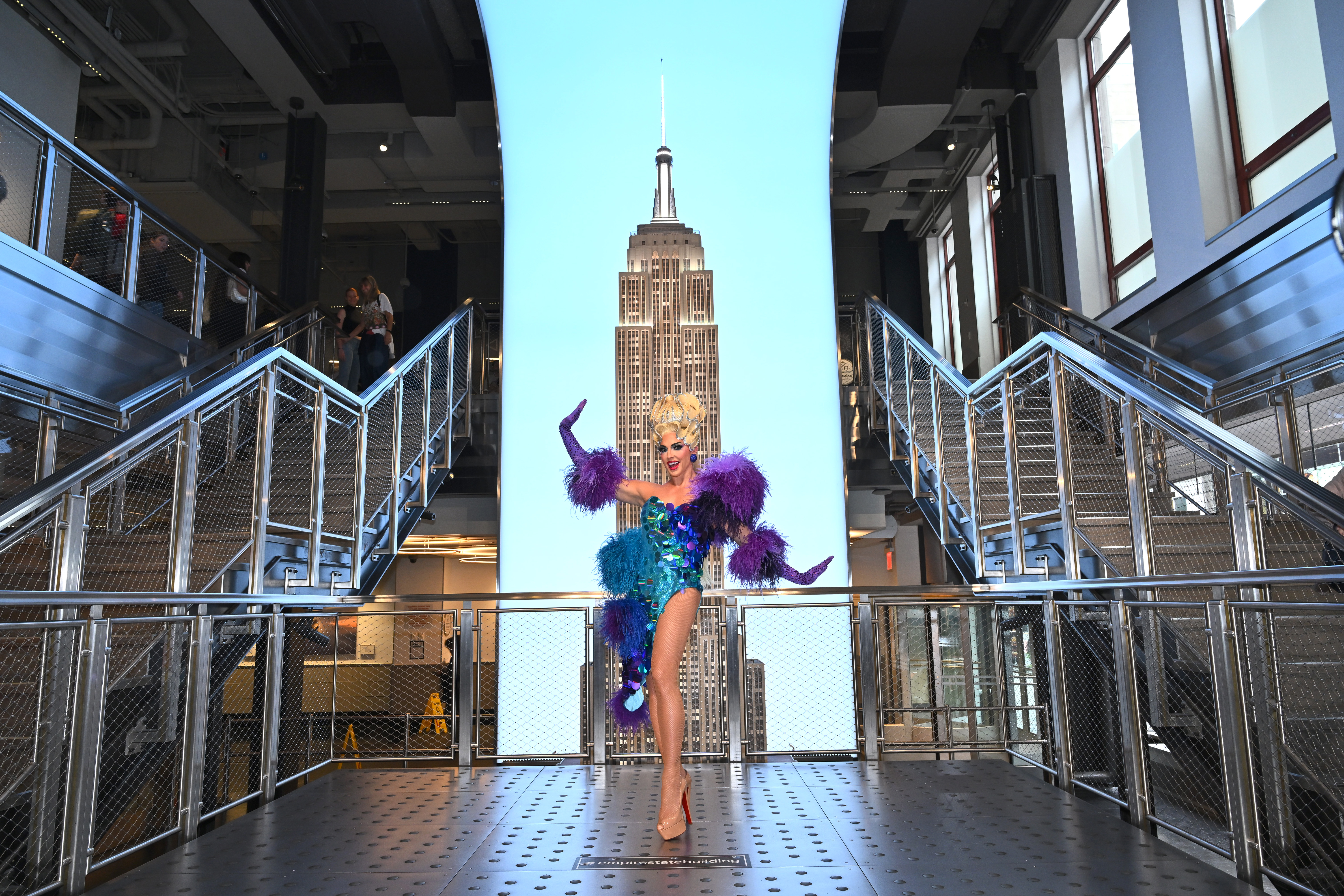 Alyssa Edwards at the Grand Staircase