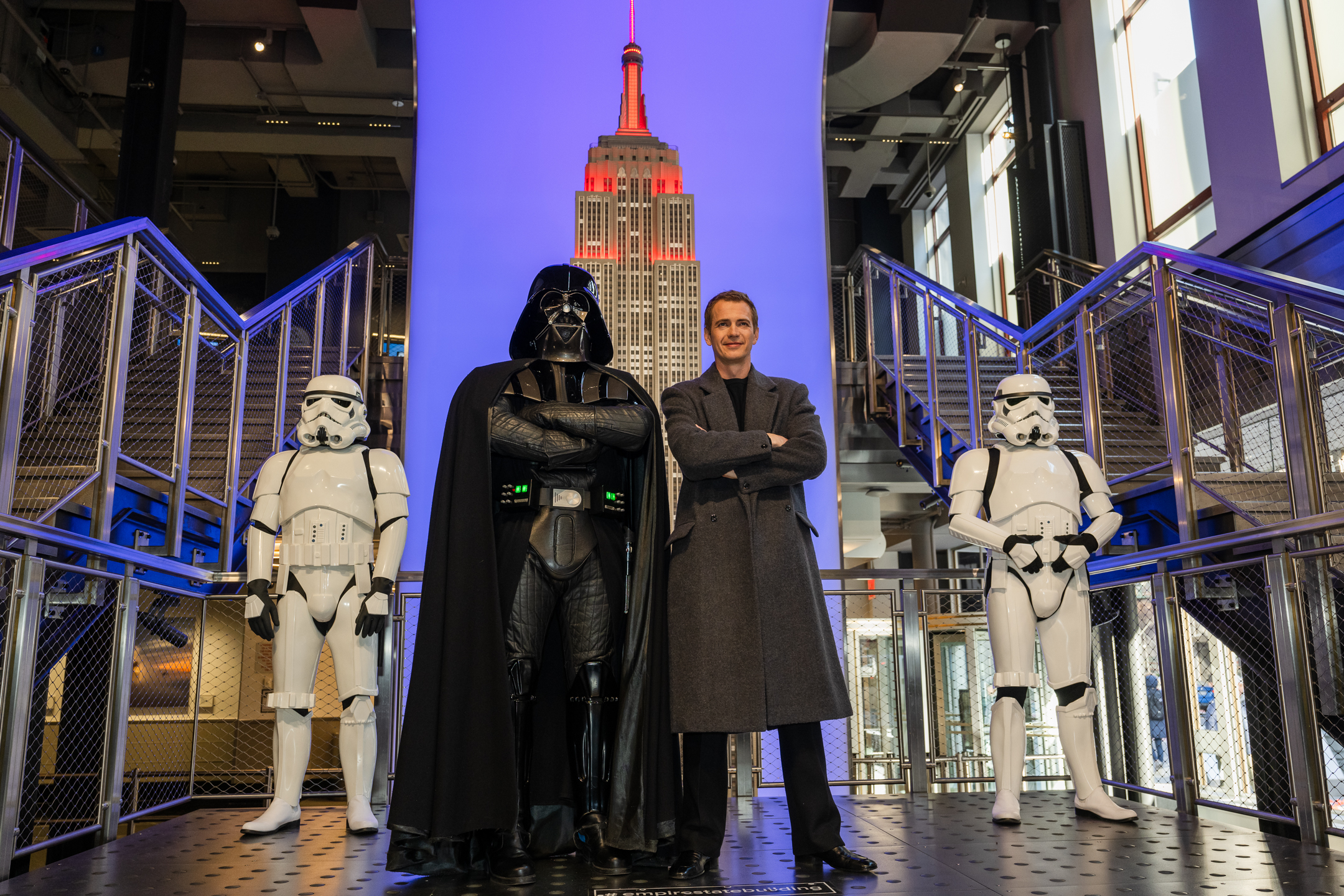 Darth Vader and Hayden Christensen at ESB