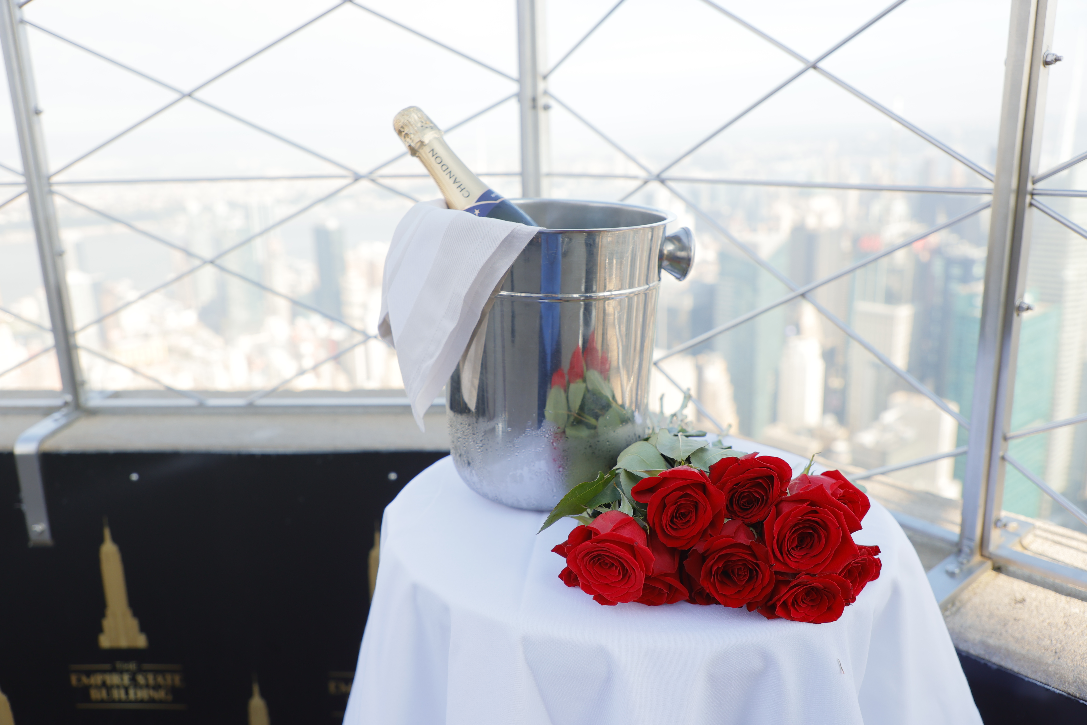 Propose to your special person at the top of the Empire State Building