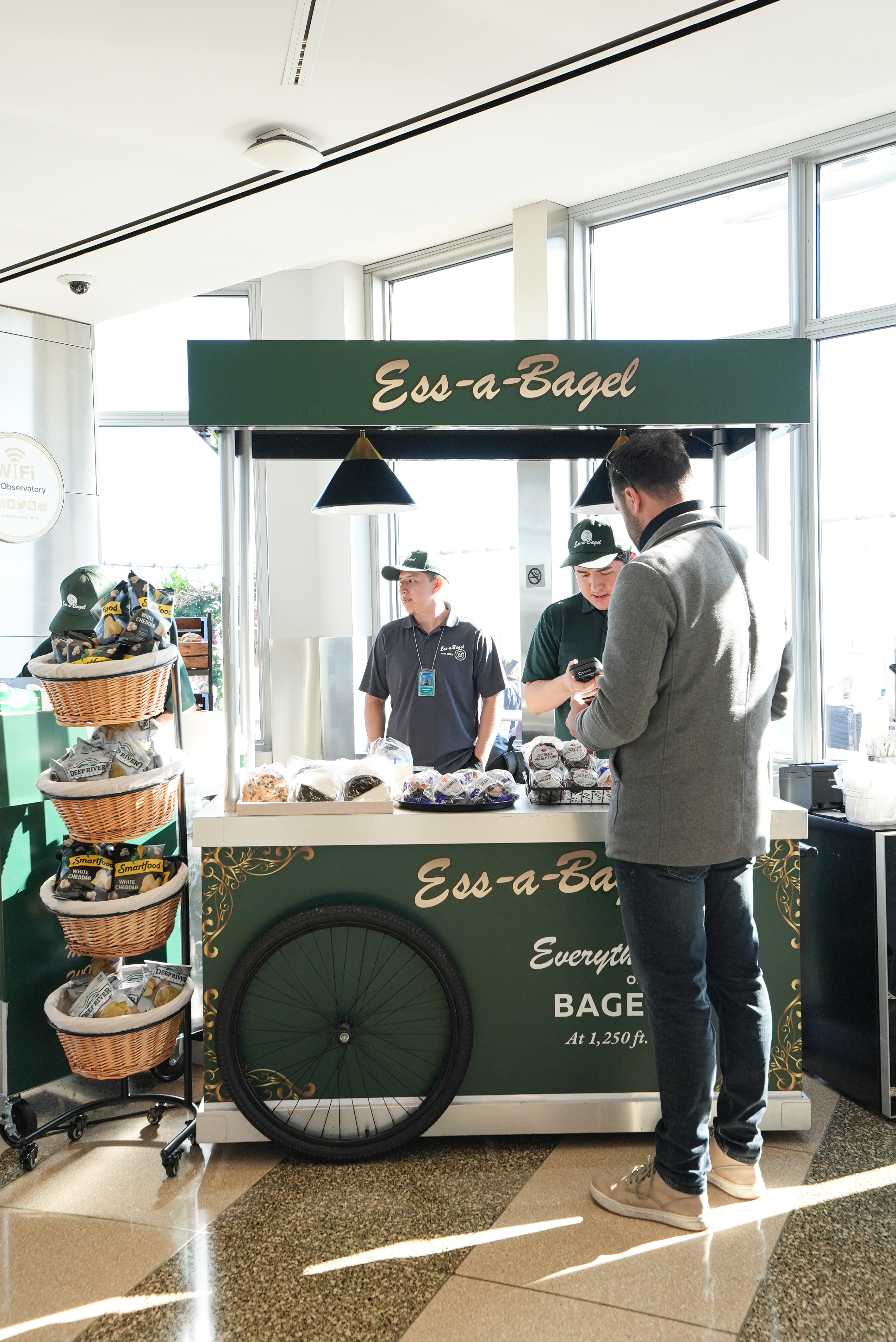 Ess-A-Bagel Popup on the 86th Floor of the Empire State Building Observatory