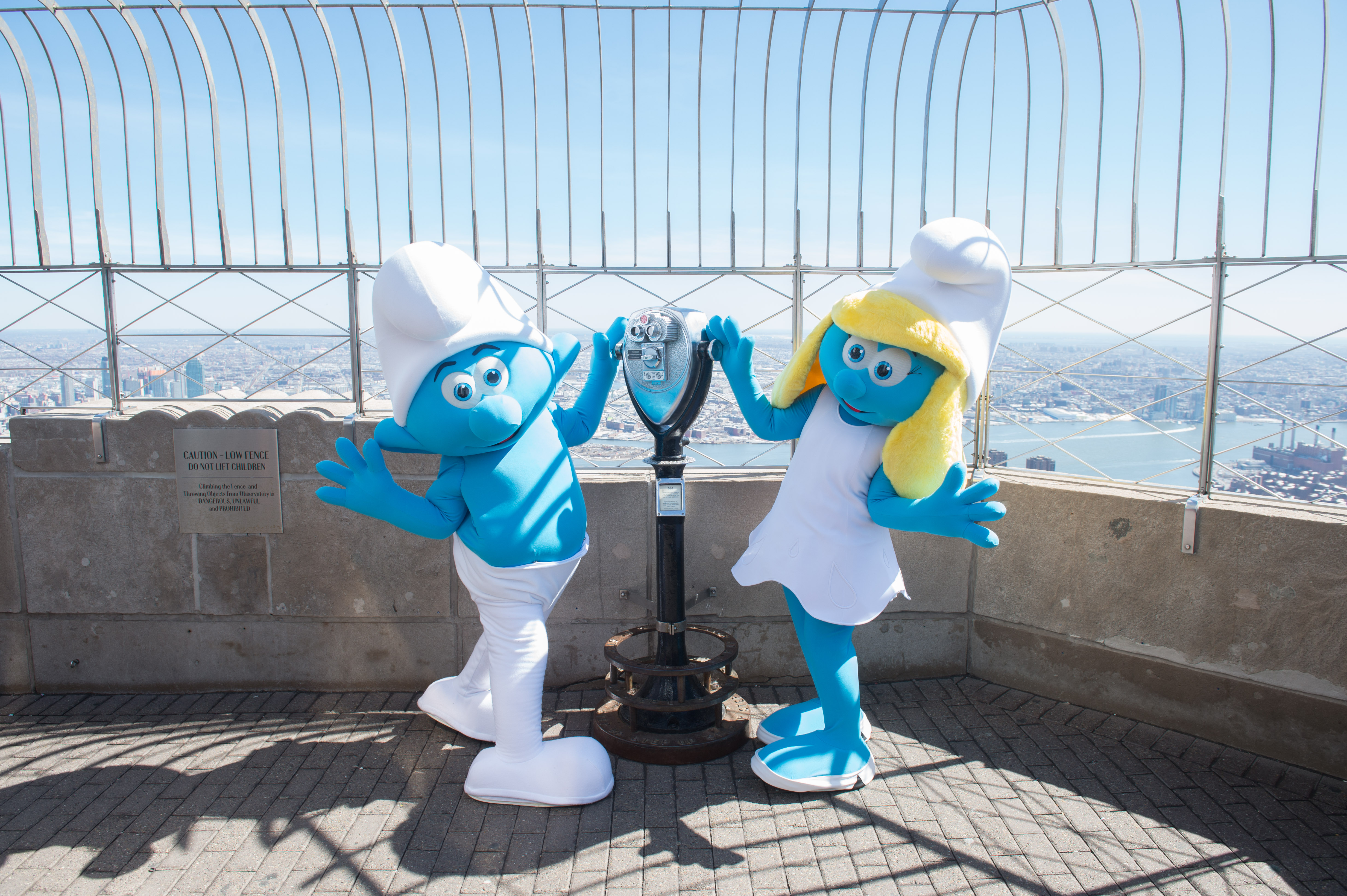 Hefty Smurf and Smurfette | Empire State Building