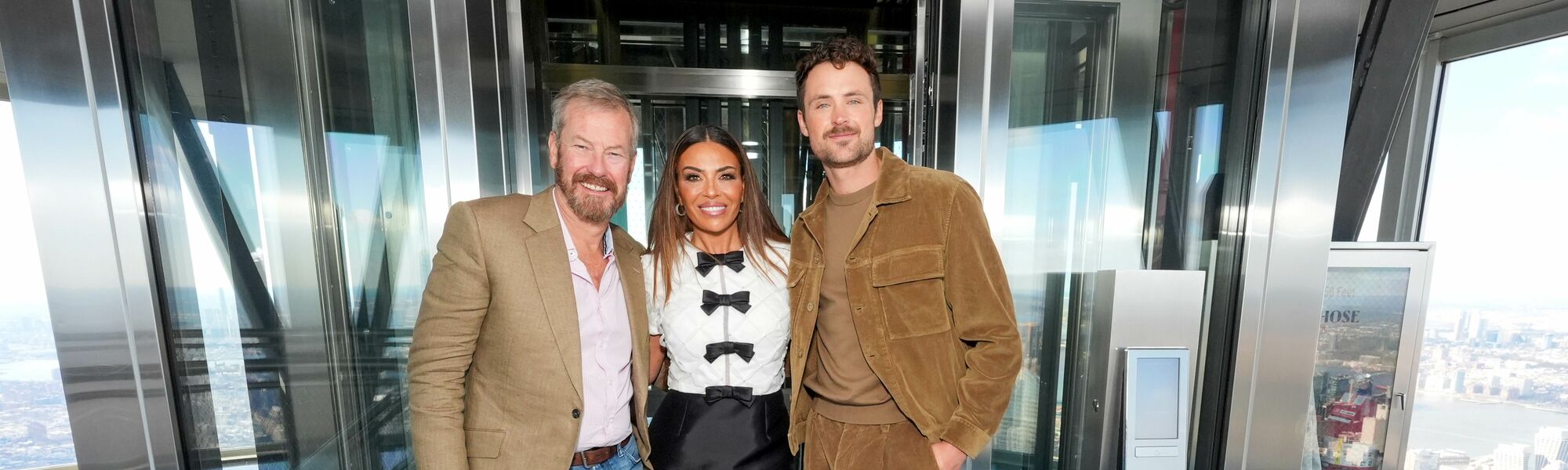 Ivar Mountbatten, Dolores Catania, and Dylan Efron on the 102nd Floor Observatory