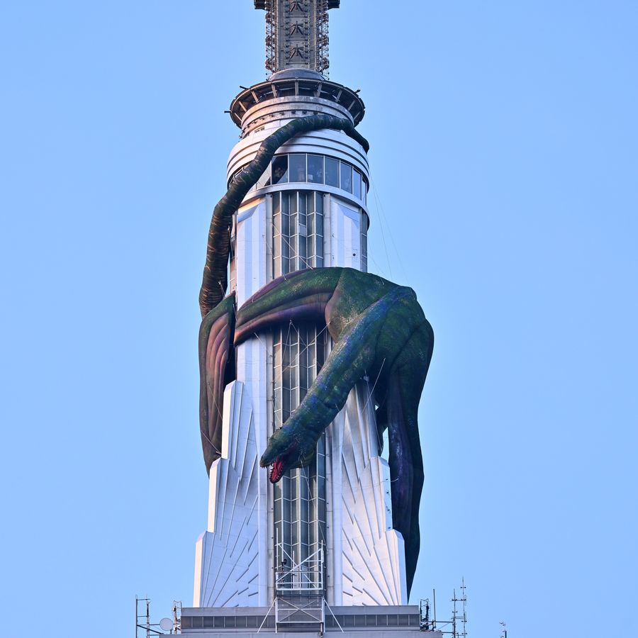 Vhagar on ESB's spire