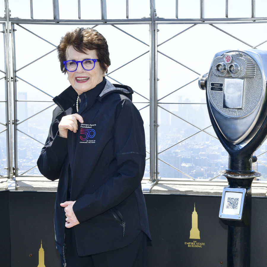 Billy Jean King on the 86th Floor Observatory