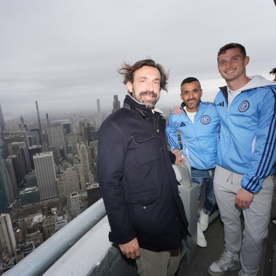 Andrea Pirlo, Matt Freese, and Maxi Moralez on the 103rd Floor