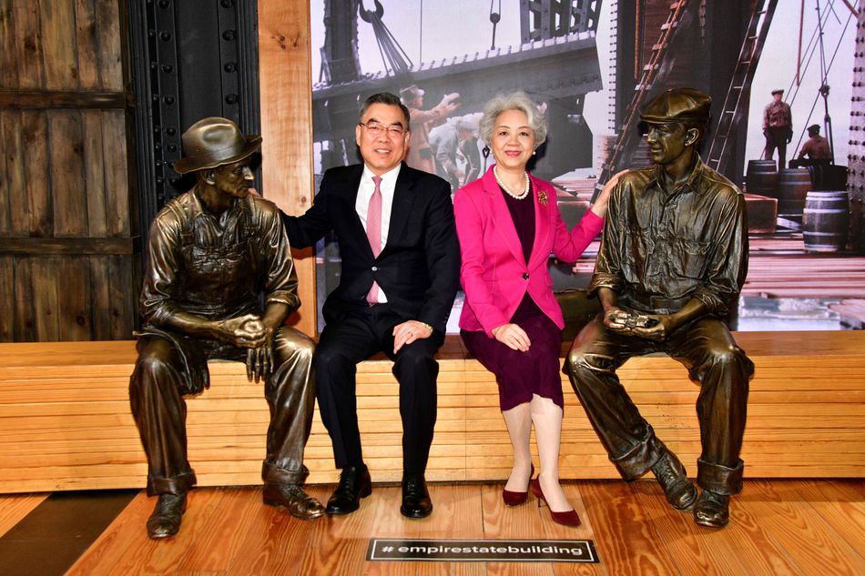 Consul General Huang Ping and Madame Zhang Aiping