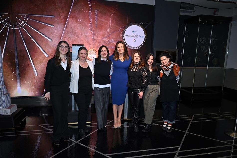 Mariska Hargitay and the Joyful Heart Foundation team at ESB