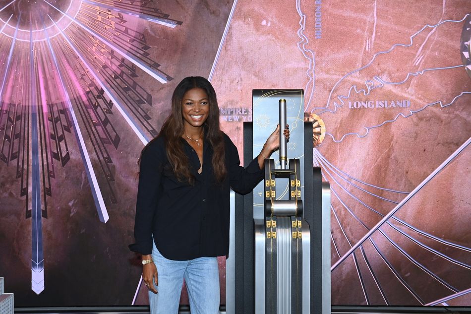 Gabby Thomas lights the Empire State Building