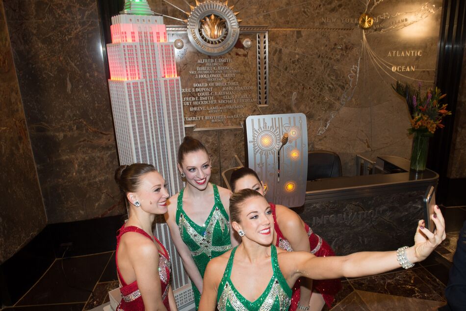 Past Rockettes Lighting Ceremonies at the Empire State Building