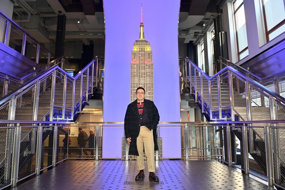 Bowen Yang at the Grand Staircase