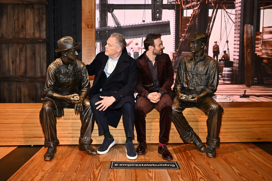 Charlie Cox and Vincent D'Onofrio at the Construction exhibit