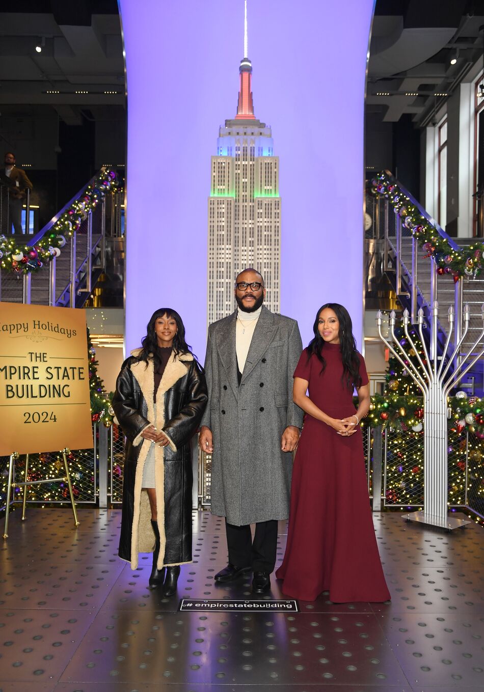 Tyler Perry, Kerry Washington, and Ebony Obsidian