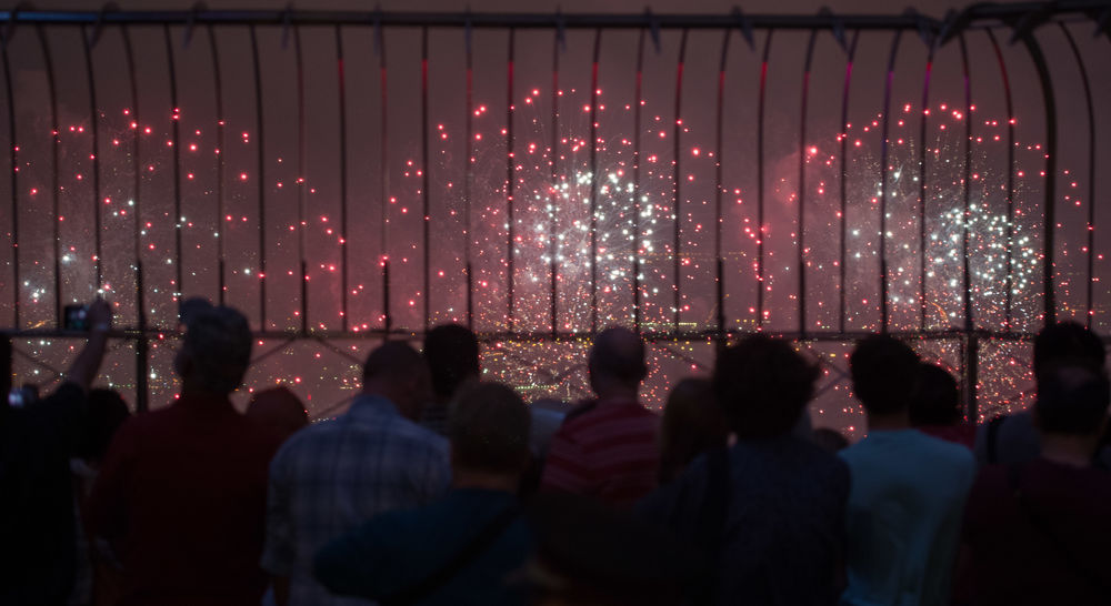 Fireworks from the 86th Floor Observatory