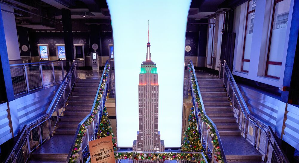 ESB model in holiday lights