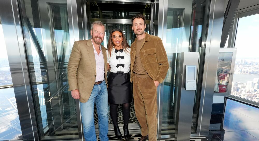 Ivar Mountbatten, Dolores Catania, and Dylan Efron on the 102nd Floor Observatory