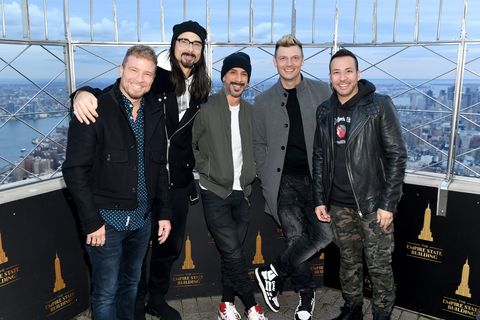 backstreet boys at top of empire state building