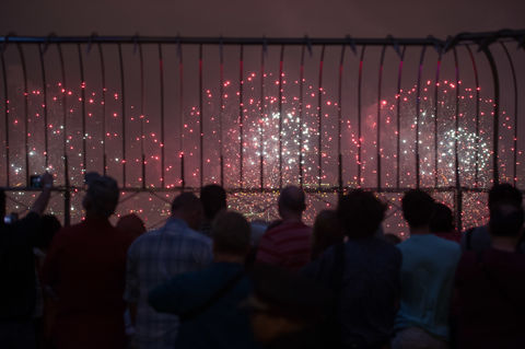 Fireworks from the 86th Floor Observatory