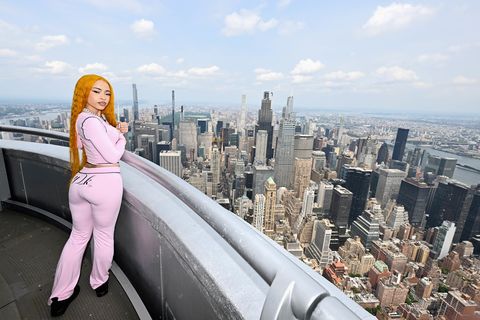 Ice Spice on the Empire State Building's 103rd floor