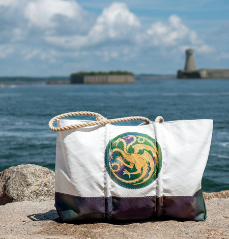 A completed Vhagar Sea Bag in Portland, Maine