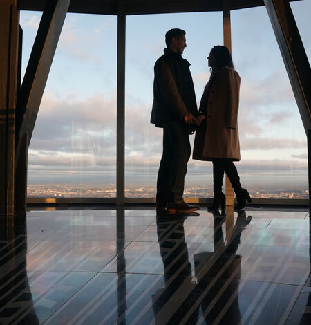 Couple on the 102nd Floor Observatory