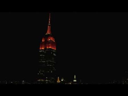 Empire State Building glows with all 30 MLB team colors